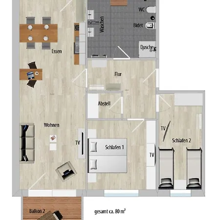 Appartamento Albatros Mit Ostseeblick Haus Fore 202 *